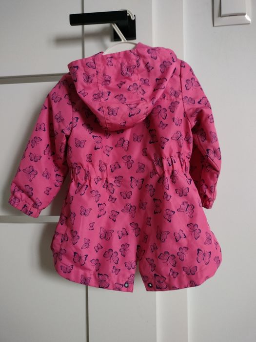 Kurtka parka dziewczęca r.86 Mothercare różowa