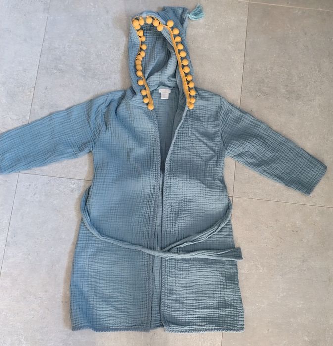 Szlafrok bawełna 110/116 H&M