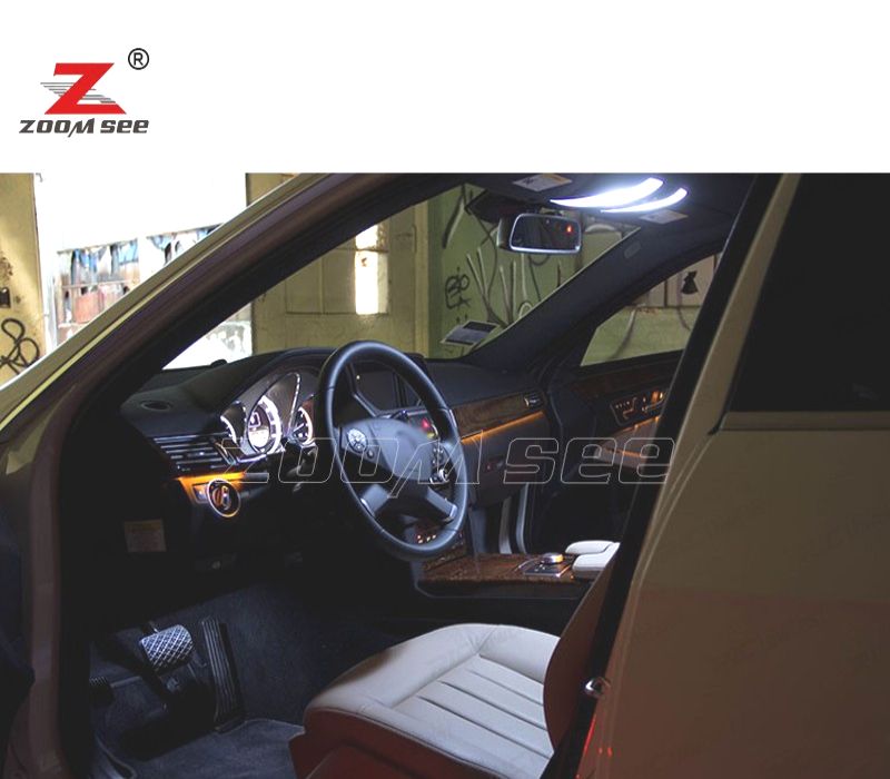 KIT COMPLETO DE 19 LÂMPADAS LED INTERIOR MERCEDES E CLASE W210 WAGON E420 E320 95-01