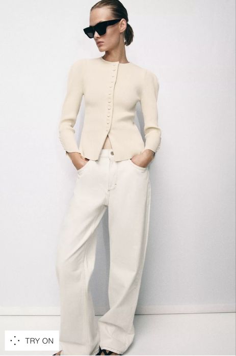Кардиган  молочний zara