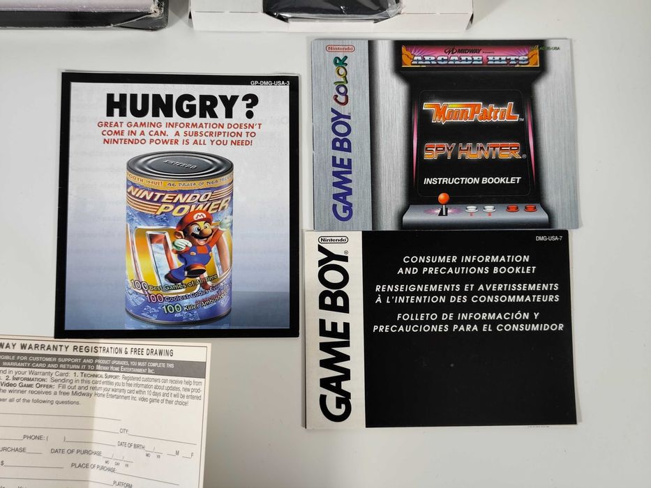 Moon Patrol + Spy Hunter GBC Midway Arcade Hits