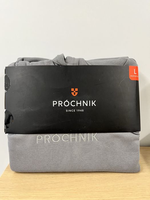 Męska szara bluza z kapturem Próchnik rozmiar L nowa