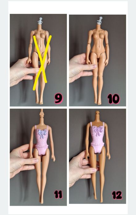 Лялькові тіла та голови Барбі, оригінал Mattel, Barbie гібридизація
