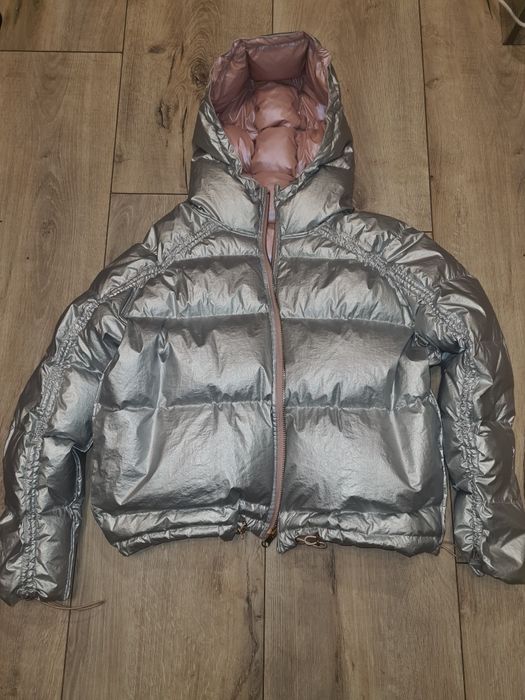 Курточка L , XL пухка braska двостороння нова