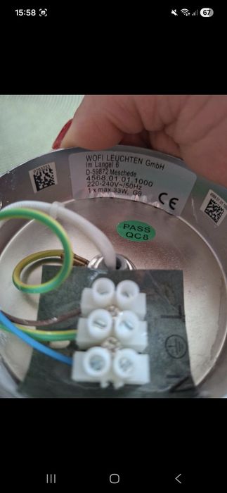Lampka nocna kinkiet kryształki
