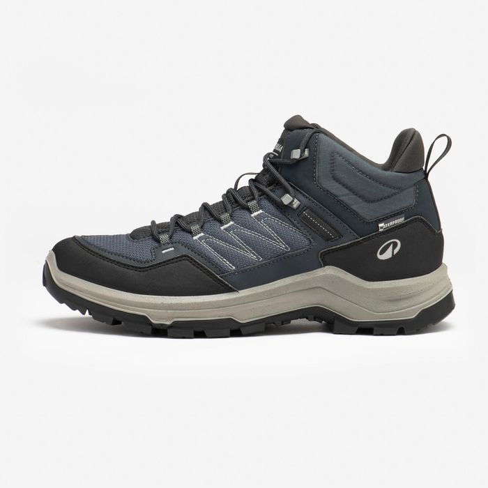 Botas impermeáveis de caminhada homem, MH100 Cinzento