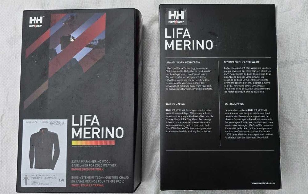 Термокофта мужская Helly Hansen из шерсти мериноса