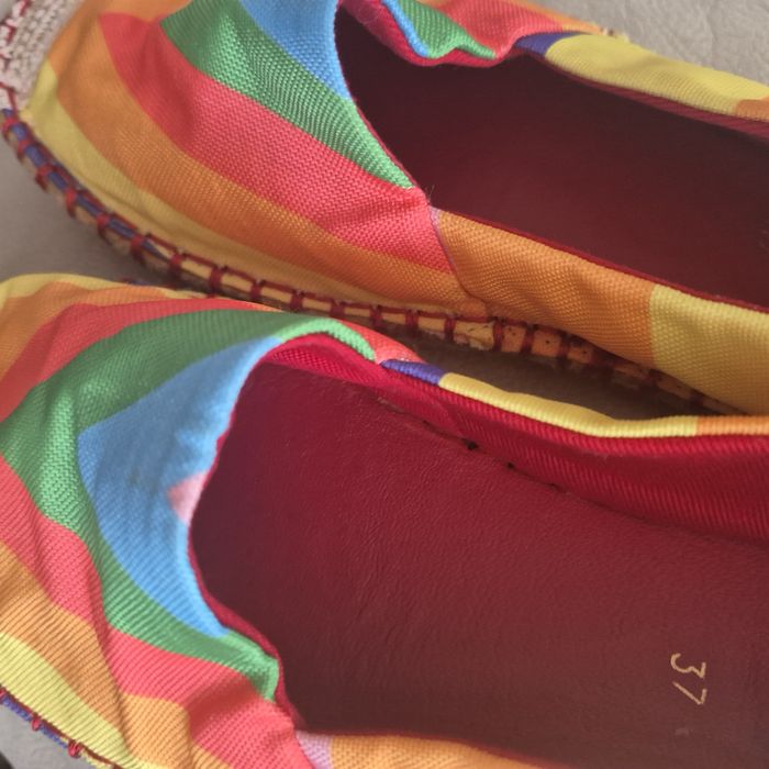 Espadrylki tęczowe