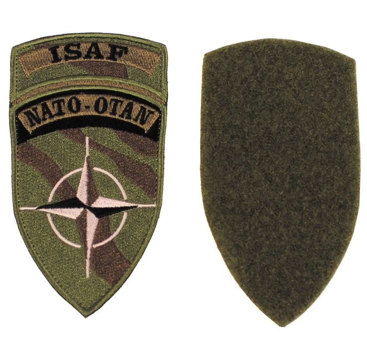 naszywka na rzep, "isaf" nato-otan, nowa.