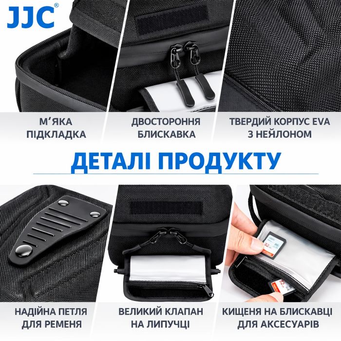 JJC сумка для камер Nicon Sony Fujifilm - протиударна, захист від води