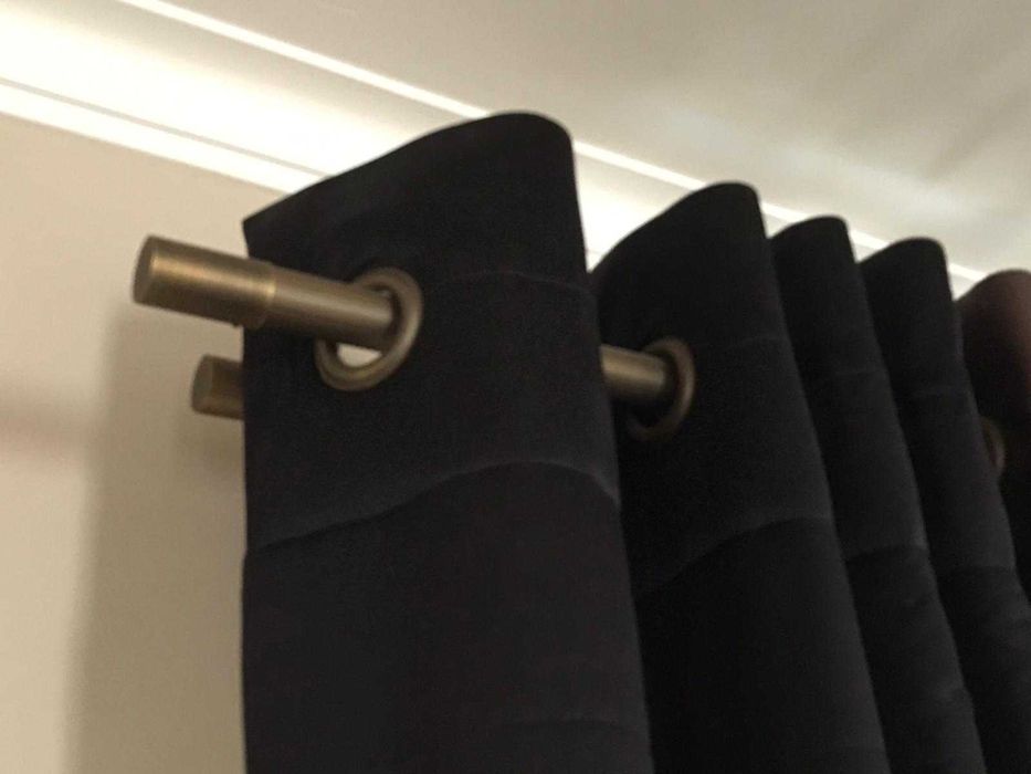 Cortinas / Cortinado de luxo com varão duplo (2,80m)