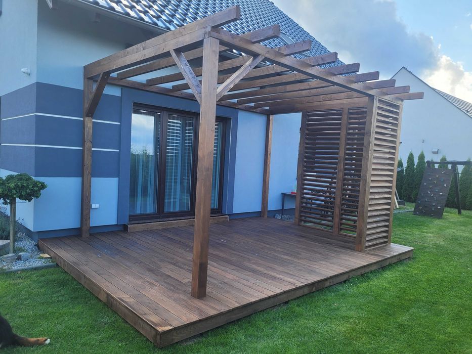 Montaż taras, elewacja, pergola, altana, carport, opalanie drewna