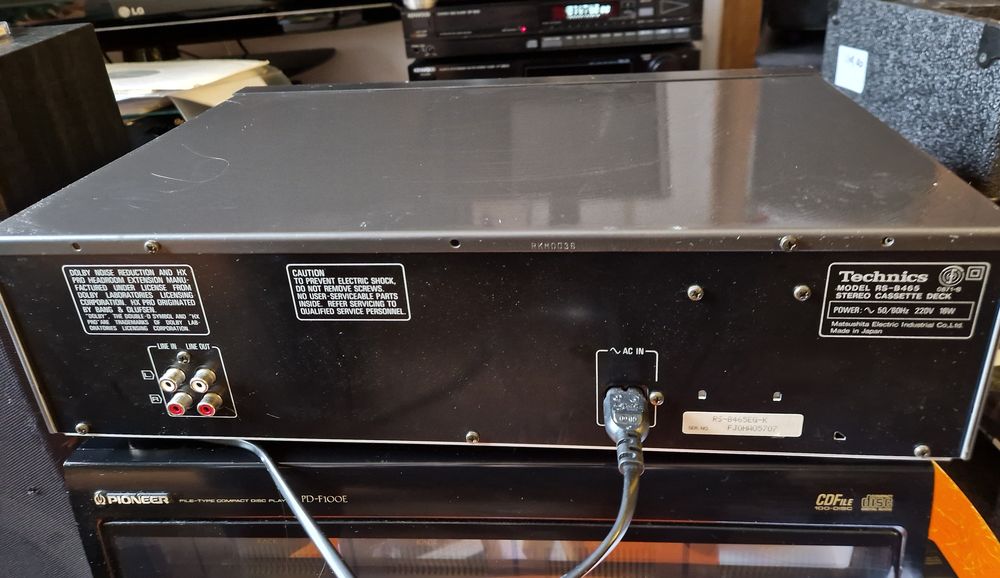 Magnetofon stereo deck TECHNICS RSB 465