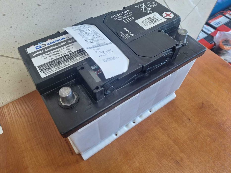 Akumulator Oryginał VW 70Ah 700A EFB Varta - 72Ah 74Ah 76Ah StarStop