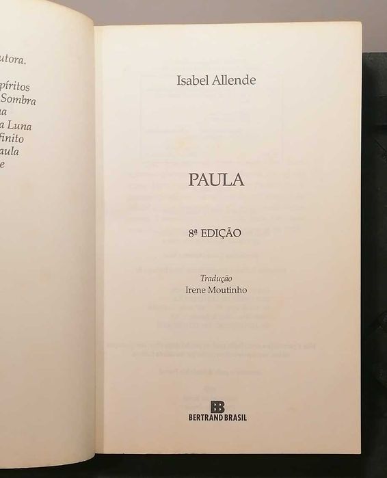 Paula, de Isabel Allende