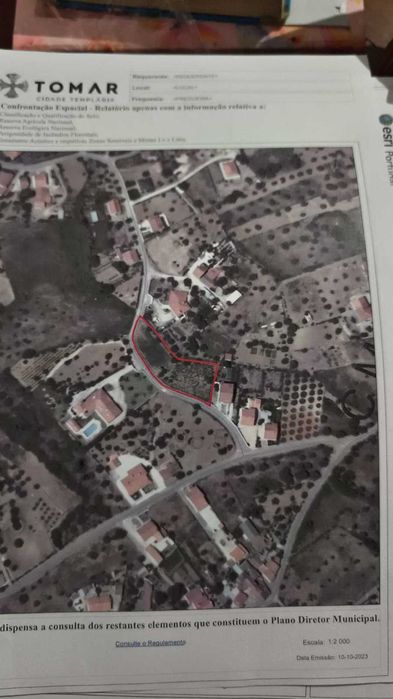 Terreno para Construção em Tomar (Minjoelho) – 2200m² – Excelente