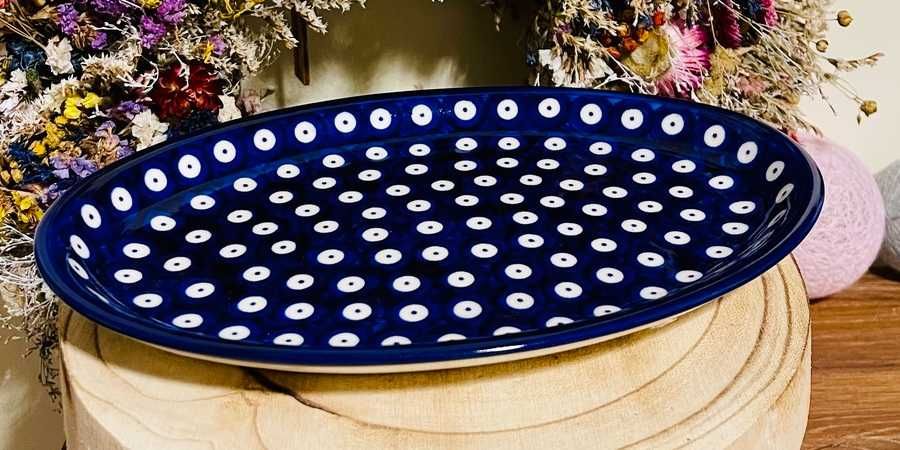 Ceramika Bolesławiec. Półmisek talerz 23 cm (2091)