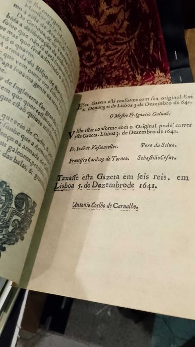 Gazeta da Restauração 1641 Fac-Símile