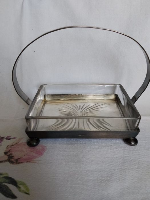 Tacka artdeco srebrzona