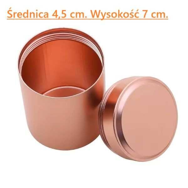 metalowe pudełka - 5 szt.5 kolorów. komplet.