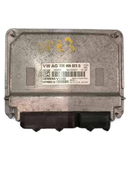 Centralina Motor / ECU VW POLO V 1.2 (51 kW / 70 cv) [06.2009 - 05.2014] 03E906023Q (OEM) | 03E906023 (OEM) | 5WP40853 (OEM)