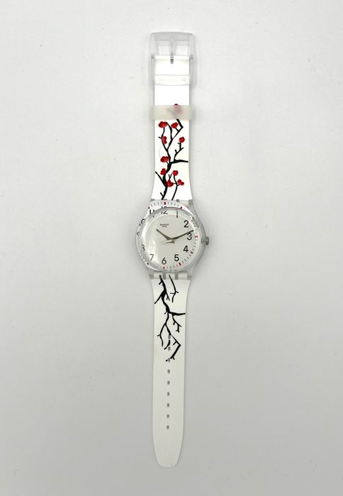 лімітований наручний жіночий годинник Swatch New Gent "Time to Spring"