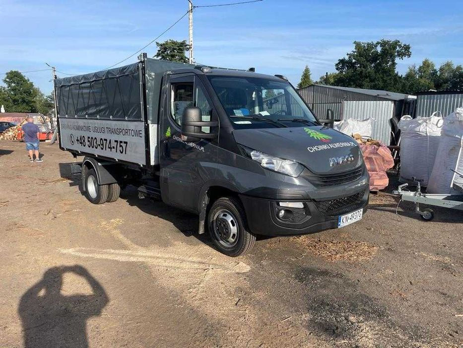 Wynajem wywrotka / kiper/ skrzynia Iveco Daily bliźniak 3 stronny 3,5t