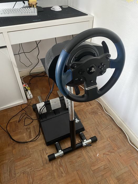 thrustmastee t150 + pedais t3pa + wheel stand pro