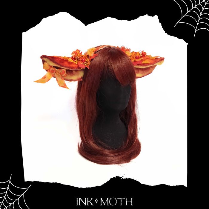 Idealne na Halloween/cosplay/przebranie ręcznie robione uszy na opasce