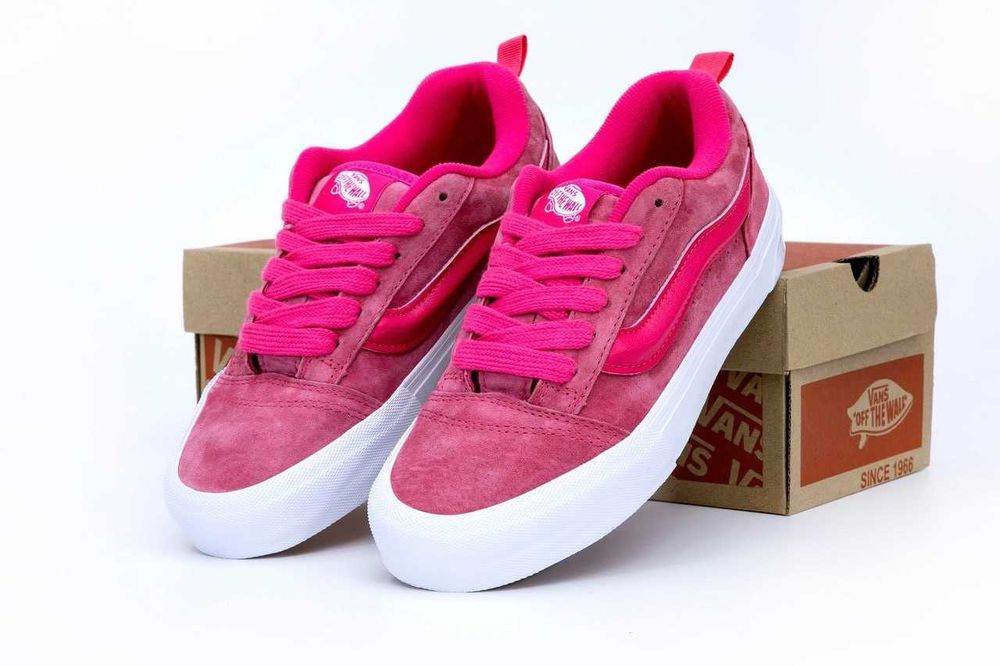 Женские кеды Vans KNU Skool Pastels Pink VN0009QCPNK ванс кну скул