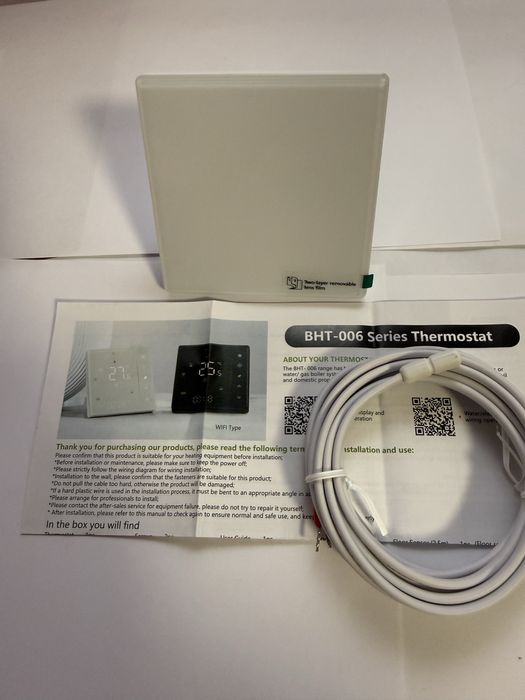 Розумний WiFi термостат BHT-006GBLW для теплої підлоги (16A)