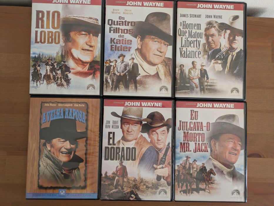 DVD PACK (6) John Wayne (COMO NOVO)