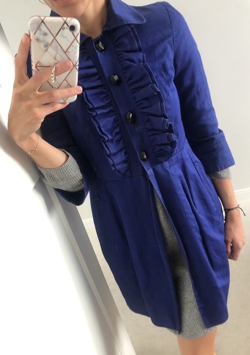 Płaszcz topshop szafirowy