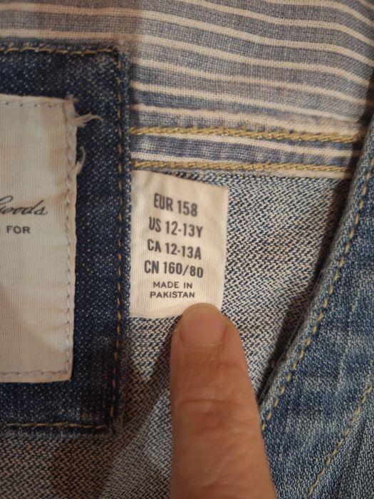 Dziewczęca kamizelka dżinsowa H&M kids