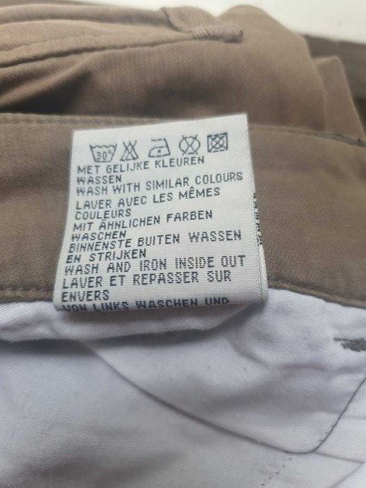 spodnie khaki bure bojówki Quiosque S roz 36 obniżony stan +kosmetyczk