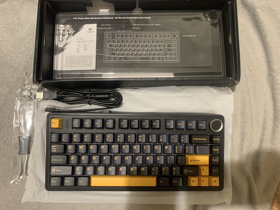 Новая AULA F75 беспроводная механическая клавиатура