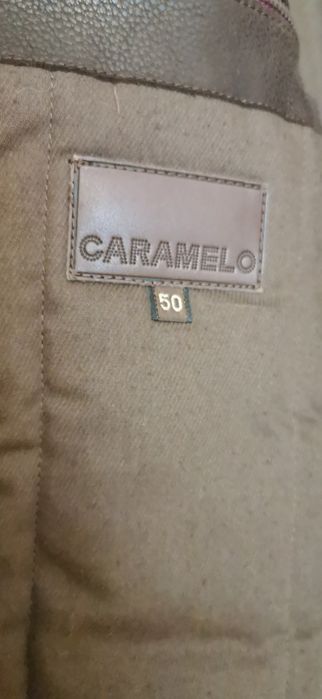 Casaco Couro Caramelo