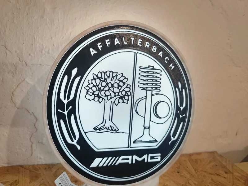 Lightbox Luminaria decorativa Mercedes AMG caixa branca
