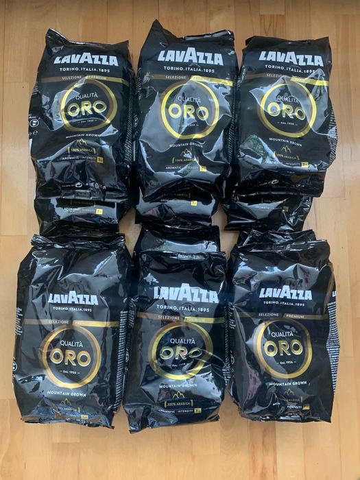 Kawa  ziarnista Lavazza oro czarna 6 szt po 1 kg  długi termin