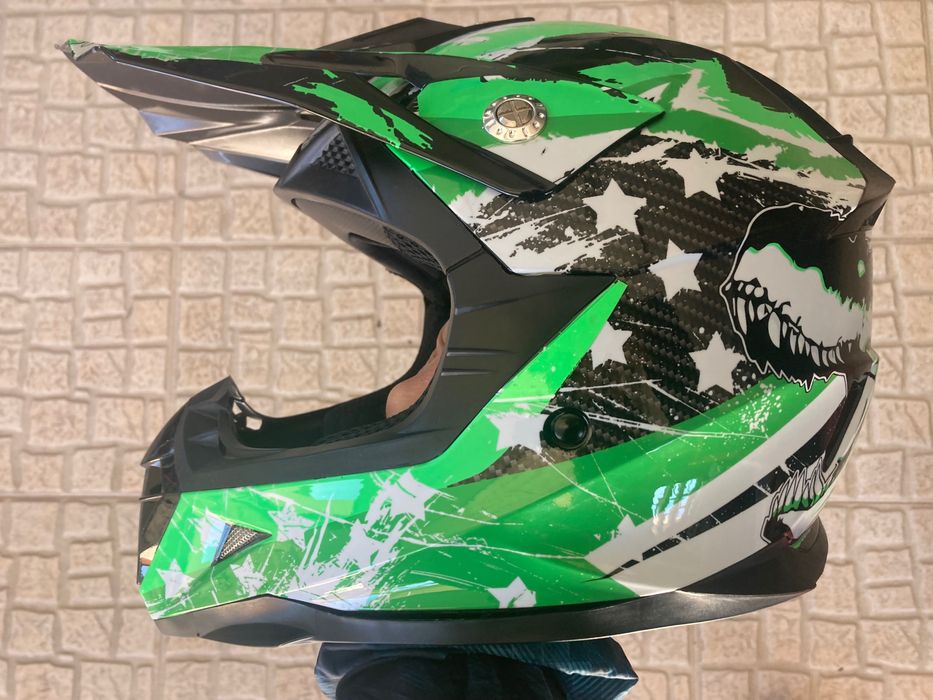 Capacete criança mota motocross