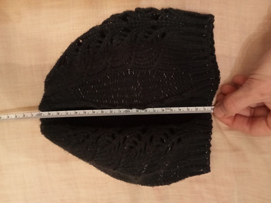Czapka miękki beret szary