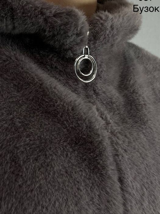 Шубка жіноча подовжена Шуба автоледи эко мех с капюшоном