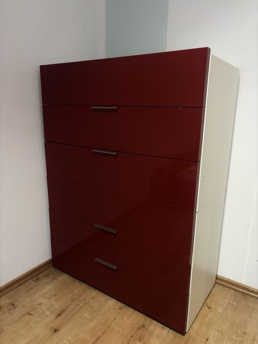 Komoda z szufladami 2 sztuki (6 szuflad)