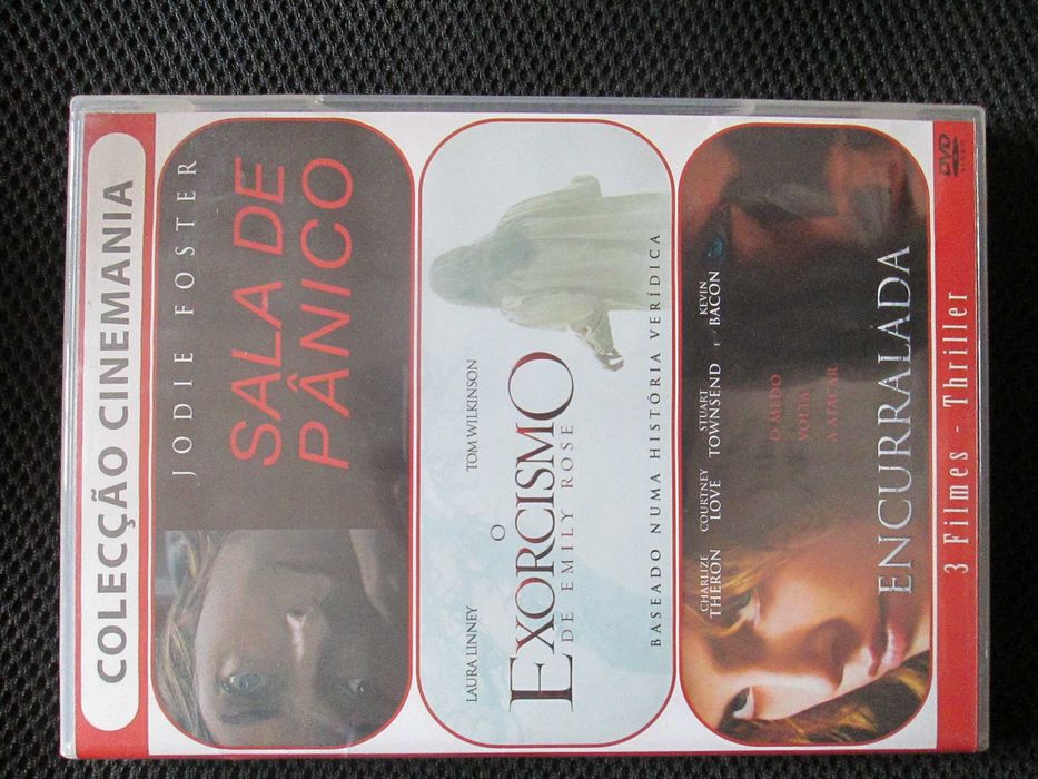 3 DVD - Exorcismo, Sala de Pânico, Encurralada, novos