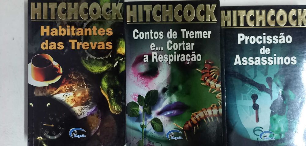 livros de hitchcock,  Robin Cook , Agatha Christie