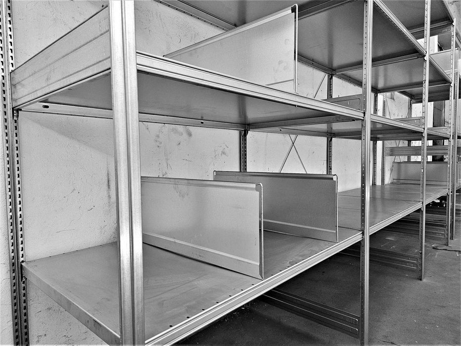 Regał Metalowy 82x200x306cm Magazyn Ocynk Półka Garaż Piwnica Warsztat