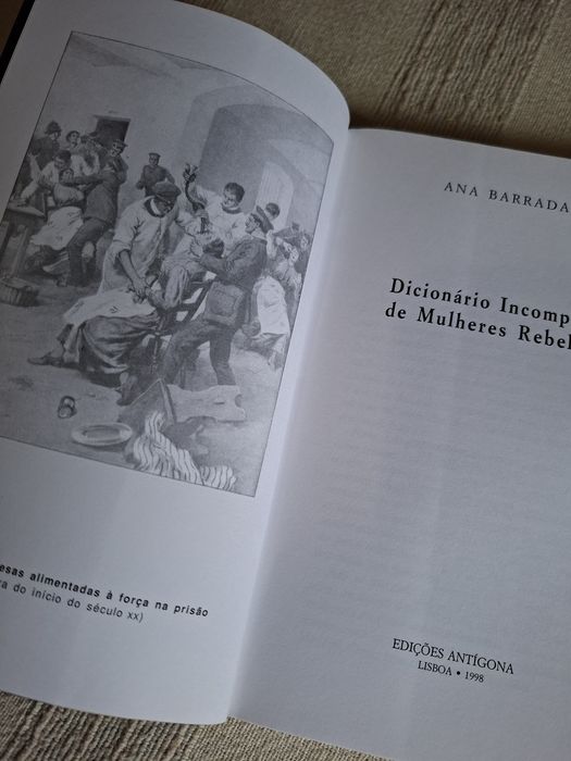 Dicionário Incompleto de Mulheres Rebeldes Ana Barradas edção Antigona