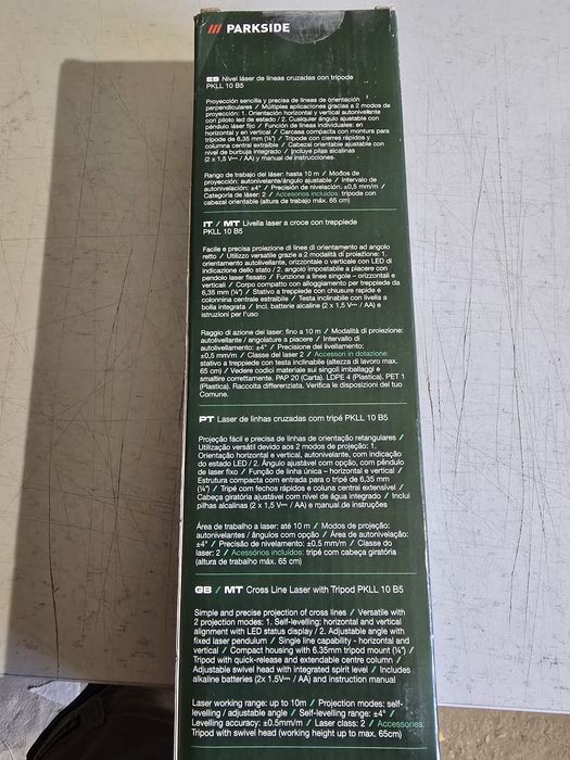 Nível laser Parkside com tripé