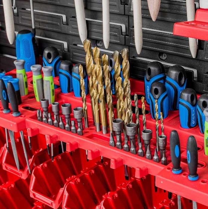 Mocna XXL Tablica Narzędziowa Ścianka Warsztatowa+Gratis Uchwyty Półki