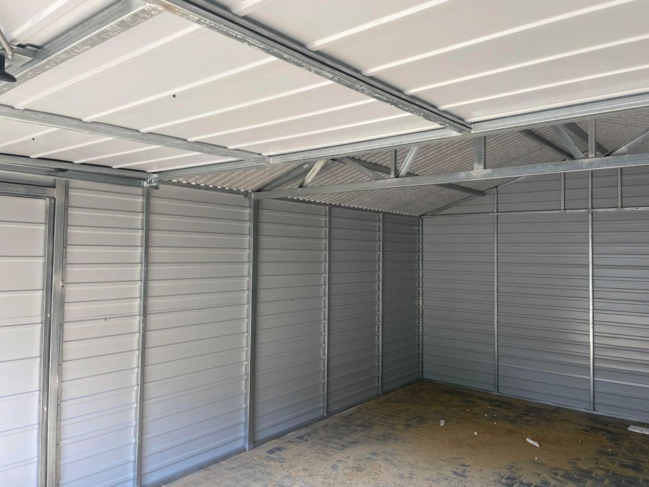 Garaż blaszany, 4x6, konstrukcja ocynk. PRODUCENT.